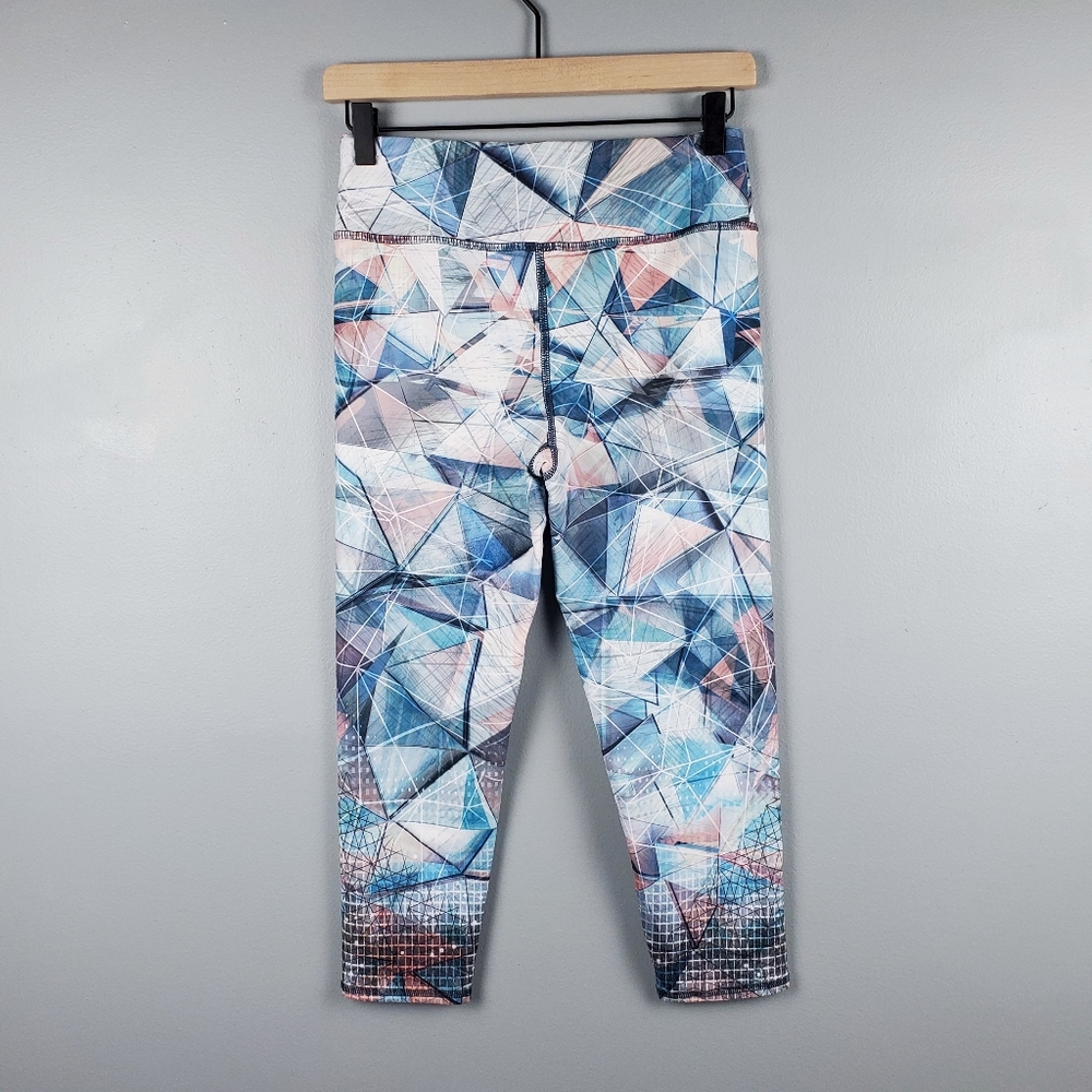 Evolution And Creation Cropped Geometric Leggings - image 2